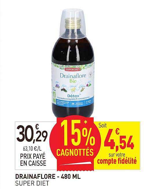 DRAINAFLOR(E) - 480 ML SUPER DIET