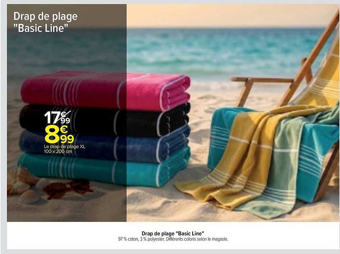 Drap de plage "Basic Line"