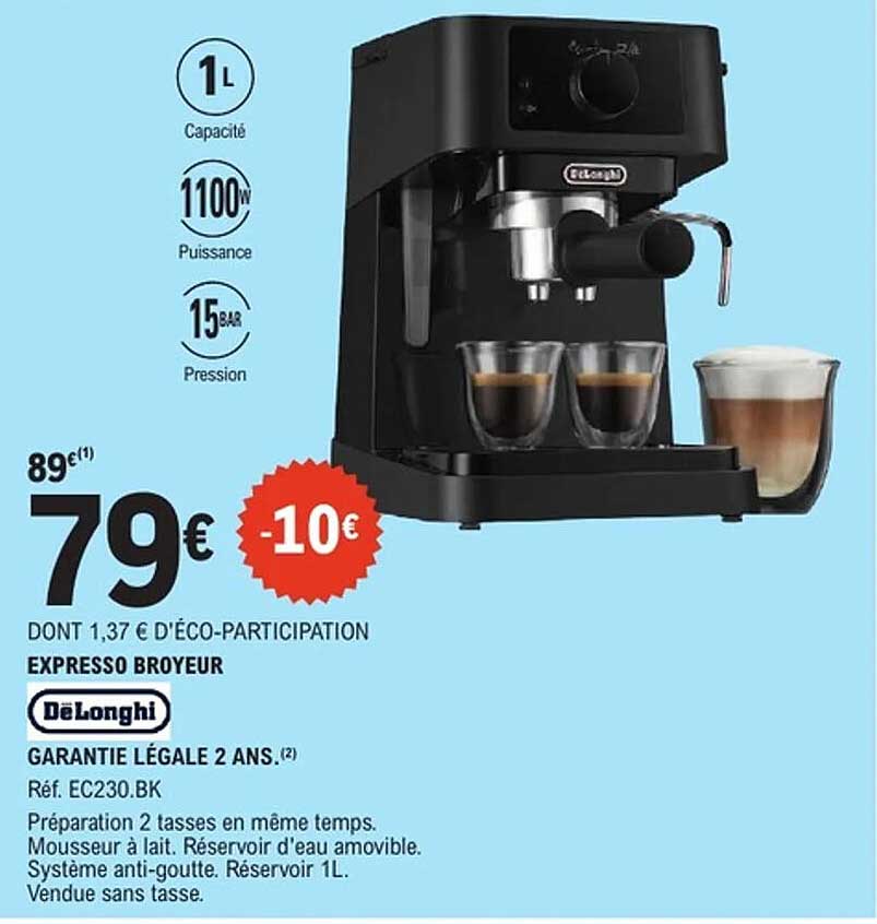 EXPRESSO BROYEUR DeLonghi