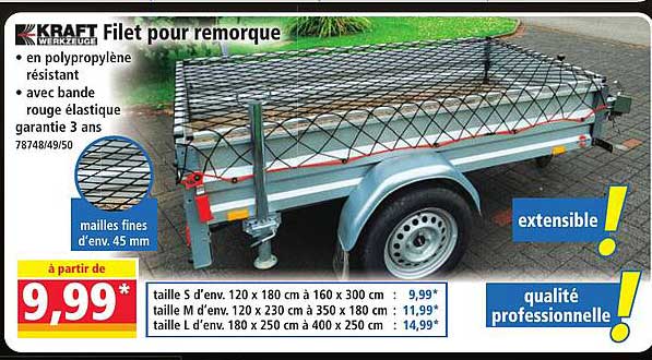 Filet pour remorque