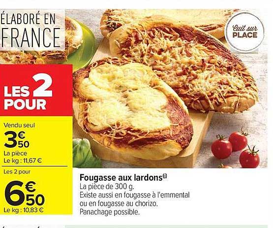 Fougasse aux lardons