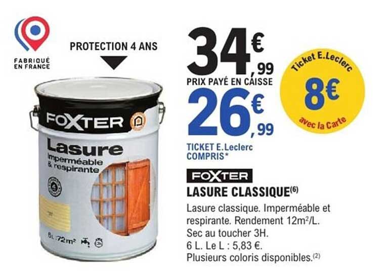 FOXTER LASURE CLASSIQUE