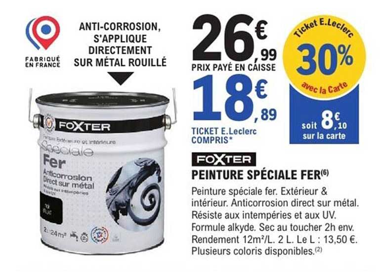 FOXTER PEINTURE SPÉCIALE FER