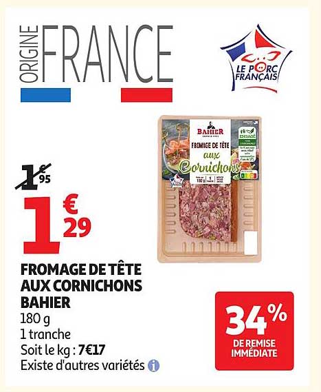 FROMAGE DE TÊTE AUX CORNICHONS BAHIER