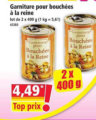 Garniture pour bouchées à la reine