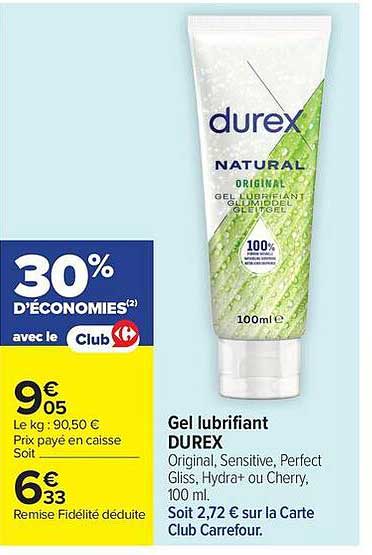 Gel lubrifiant DUREX