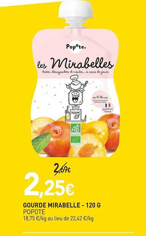 GOURDE MIRABELLE - 120 G POPOTE