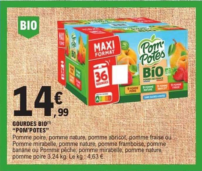 GOURDES BIO "POM'POTES"