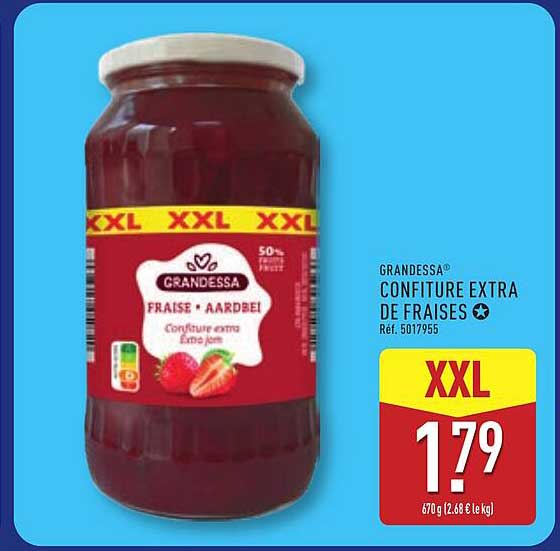 GRANDESSA CONFITURE EXTRA DE FRAISES