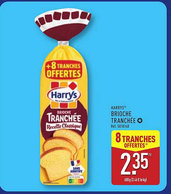 HARRYS BRIOCHE TRANCHÉE