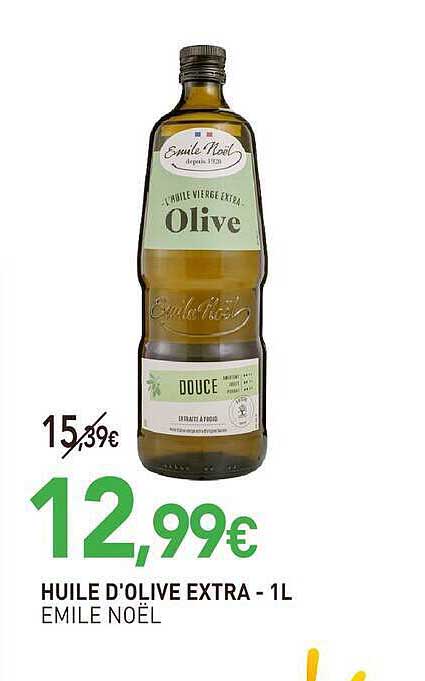 HUILE D'OLIVE EXTRA - 1L EMILE NOËL