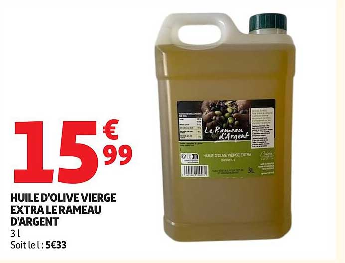 HUILE D'OLIVE VIERGE EXTRA LE RAMEAU D'ARGENT