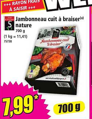 Jambonneau cuit à braiser nature