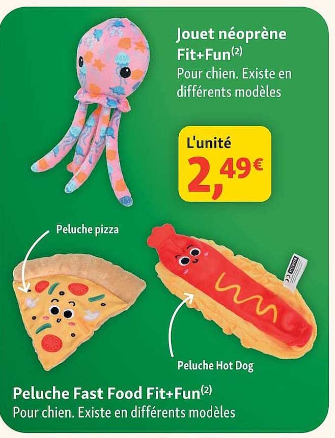 Jouet néoprène Fit+Fun(2) Pour chien. Existe en différents modèles