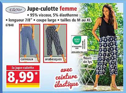 jupe-culotte femme