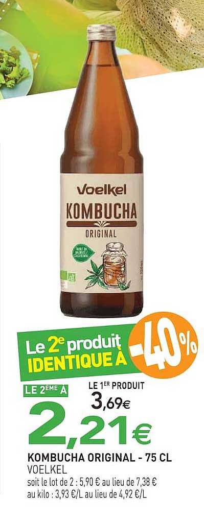 KOMBUCHA ORIGINAL - 75 CL VOELKEL