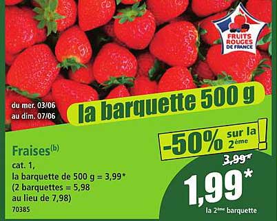 la barquette 500 g