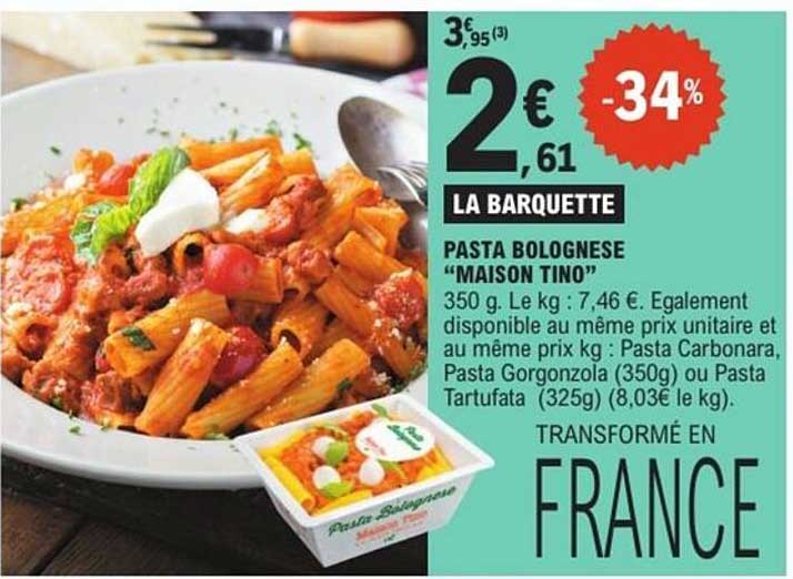 LA BARQUETTE PASTA BOLOGNESE “MAISON TINO”