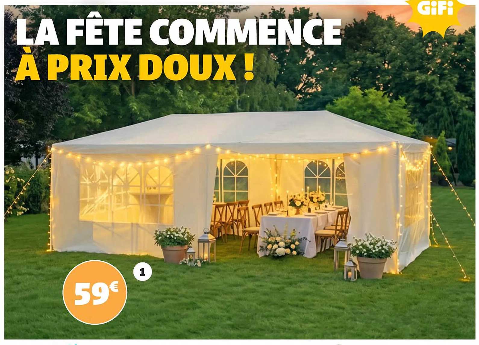 LA FÊTE COMMENCE À PRIX DOUX !