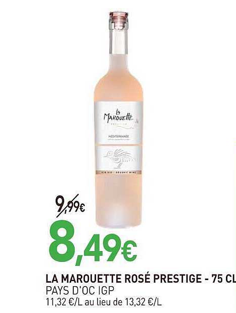LA MAROUETTE ROSÉ PRESTIGE - 75 CL