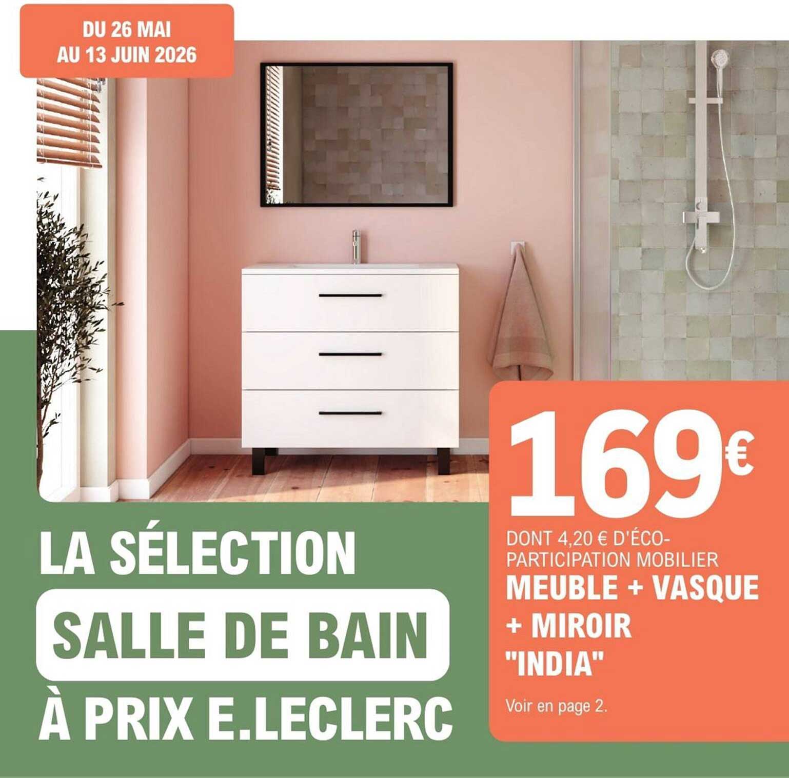 LA SÉLECTION SALLE DE BAIN À PRIX E.LECLERC