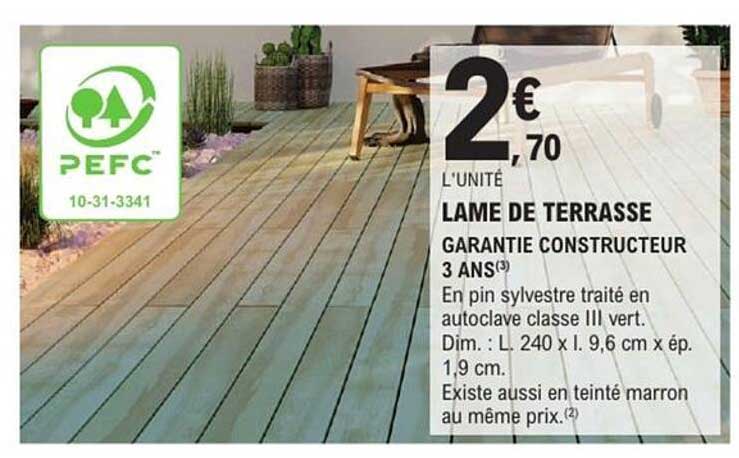 LAME DE TERRASSE