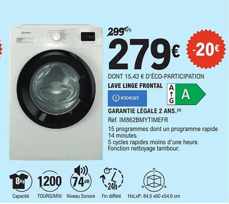 LAVE LINGE FRONTAL