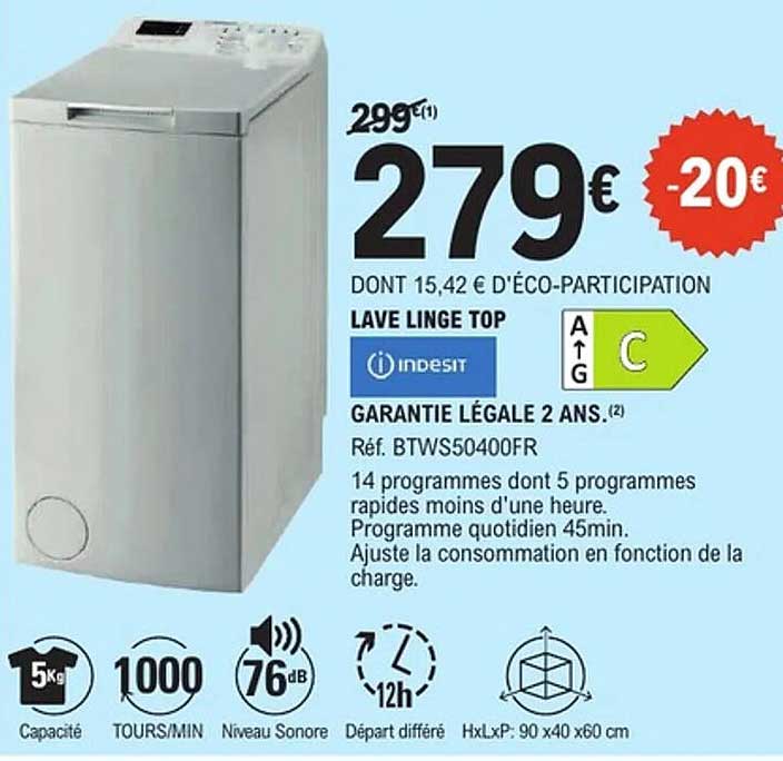 LAVE LINGE TOP