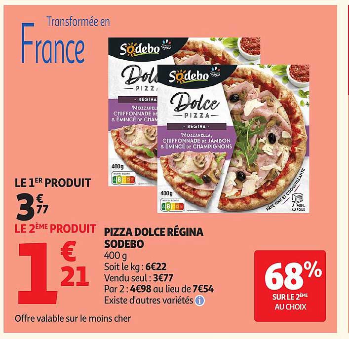 LE 1ER PRODUIT 3€77 LE 2ÈME PRODUIT 1€21