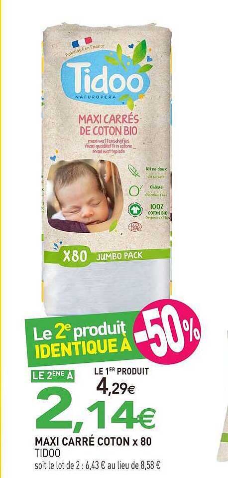 Le 2e produit IDENTIQUE À -50%