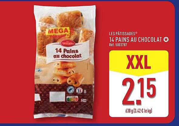 LES PÂTISSADES® 14 PAINS AU CHOCOLAT