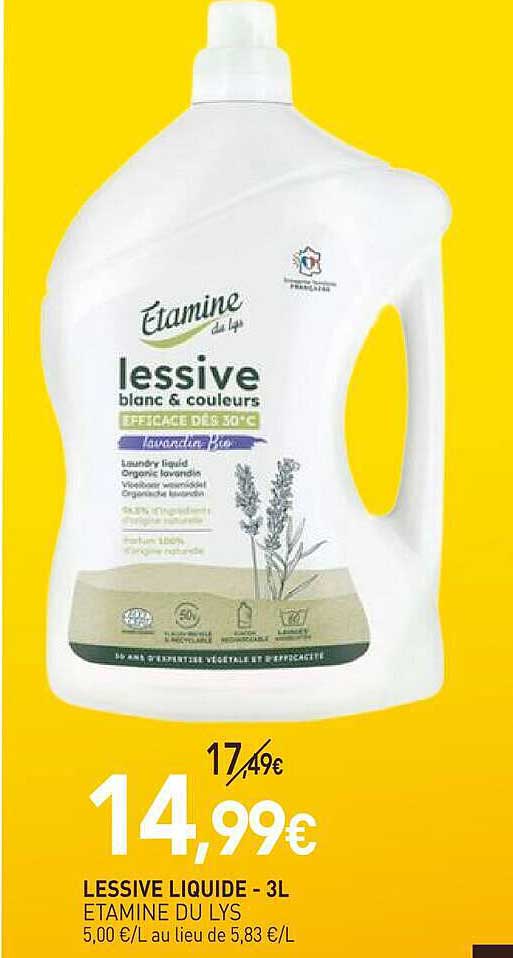 LESSIVE LIQUIDE - 3L ETAMINE DU LYS