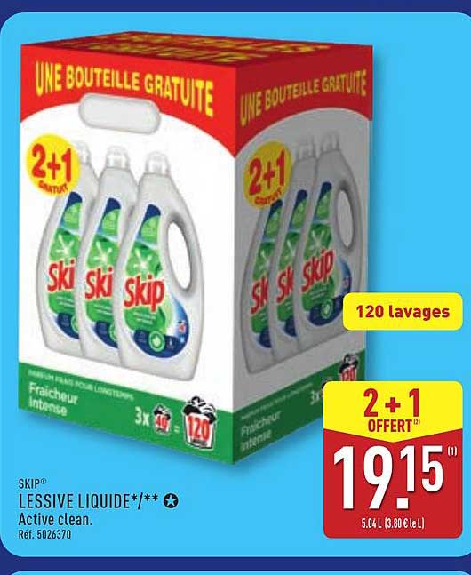 LESSIVE LIQUIDE */** Active clean. Réf. 5026370