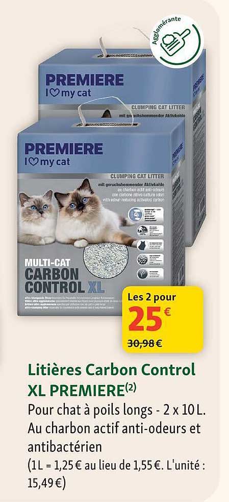 Litières Carbon Control XL PREMIERE(2)