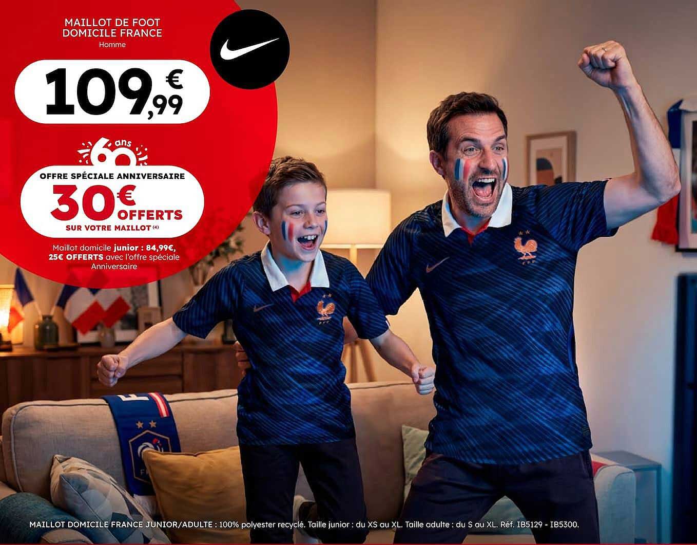 MAILLOT DE FOOT DOMICILE FRANCE Homme