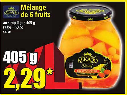 Mélange de 6 fruits