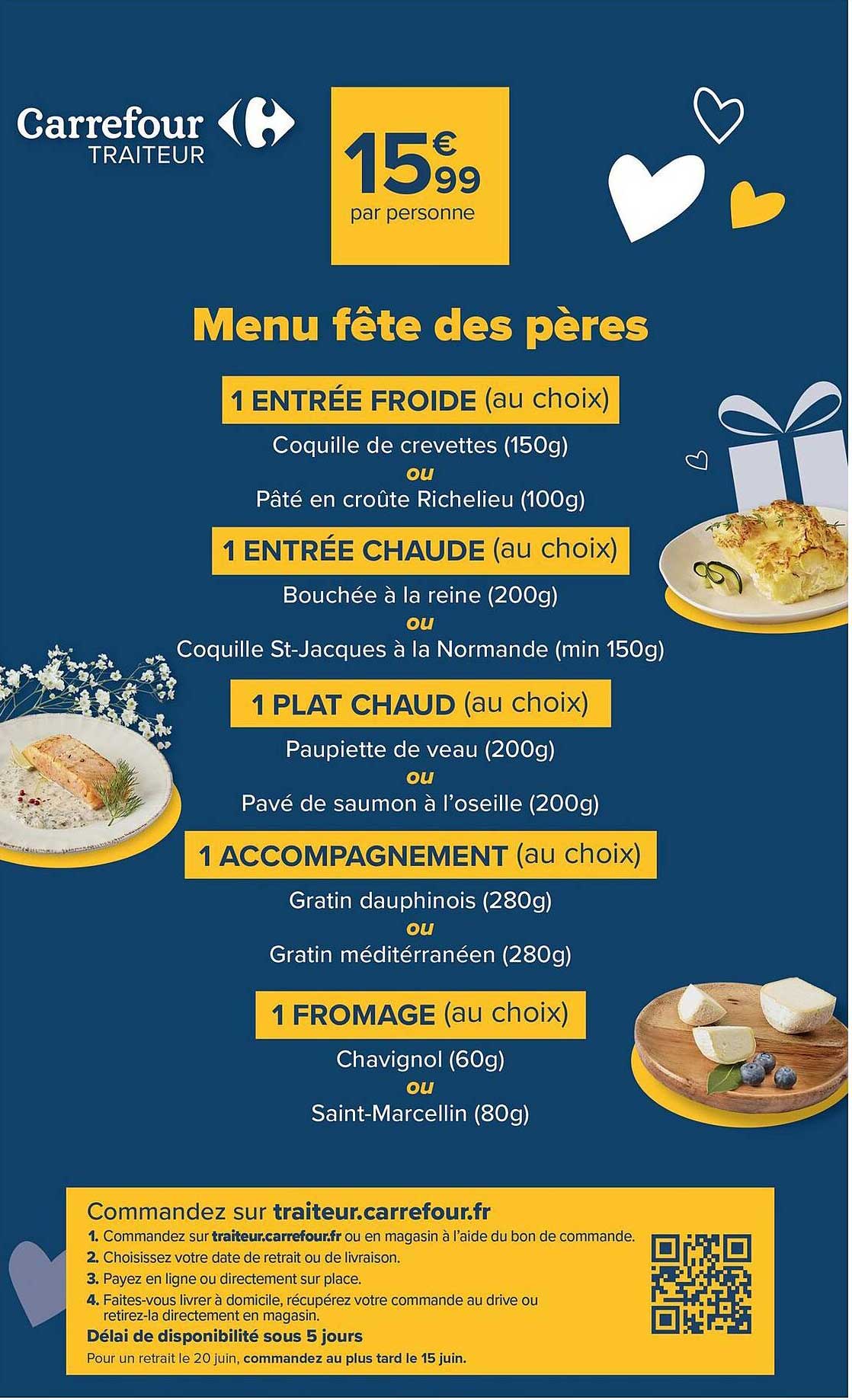 Menu fête des pères