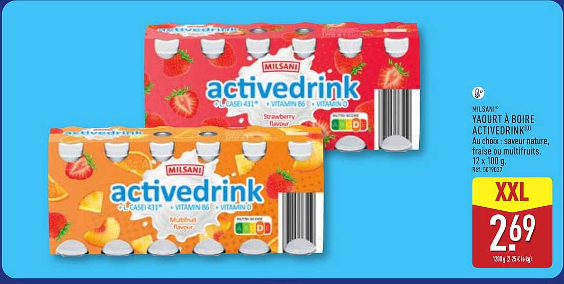 MILSANI YAOURT À BOIRE ACTIVEDRINK