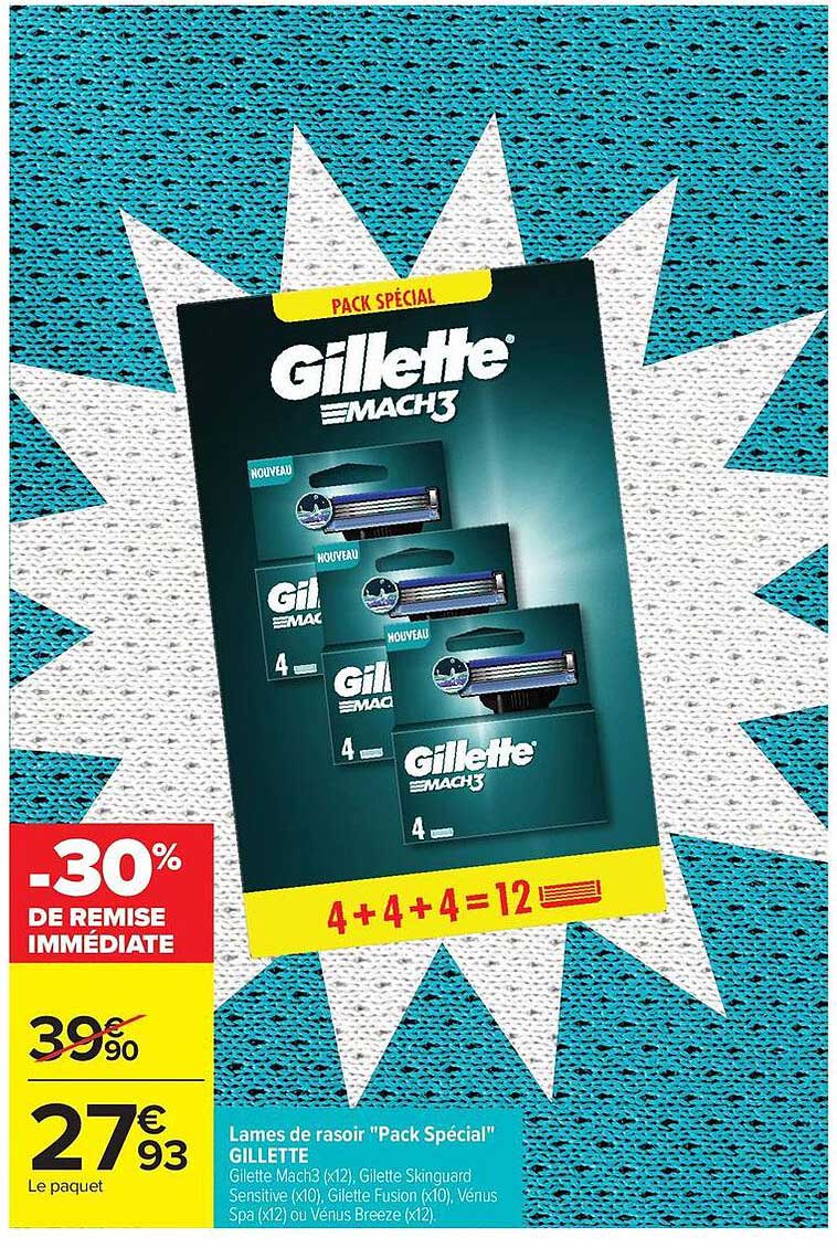 PACK SPÉCIAL Gillette MACH3