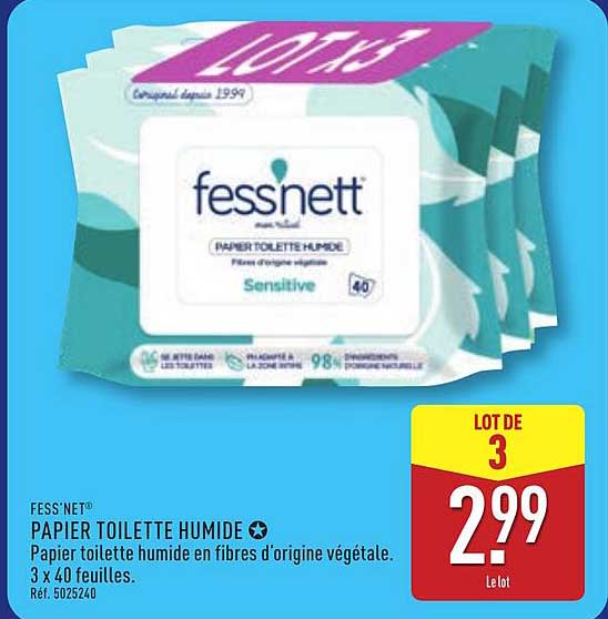 PAPIER TOILETTE HUMIDE