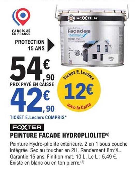 PEINTURE FACADE HYDROPLIOLITE