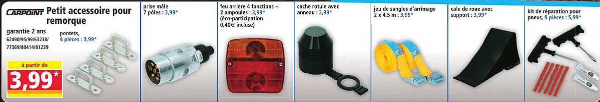 Petit accessoire pour remorque