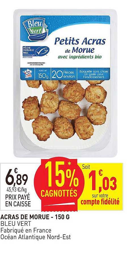 Petits Acras de Morue avec ingrédients bio