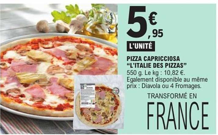 PIZZA CAPRICCIOSA “L'ITALIE DES PIZZAS”