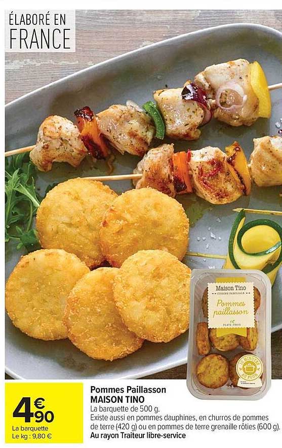 Pommes Paillasson MAISON TINO