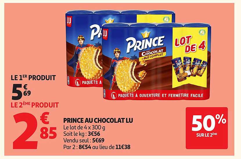 PRINCE AU CHOCOLAT LU
