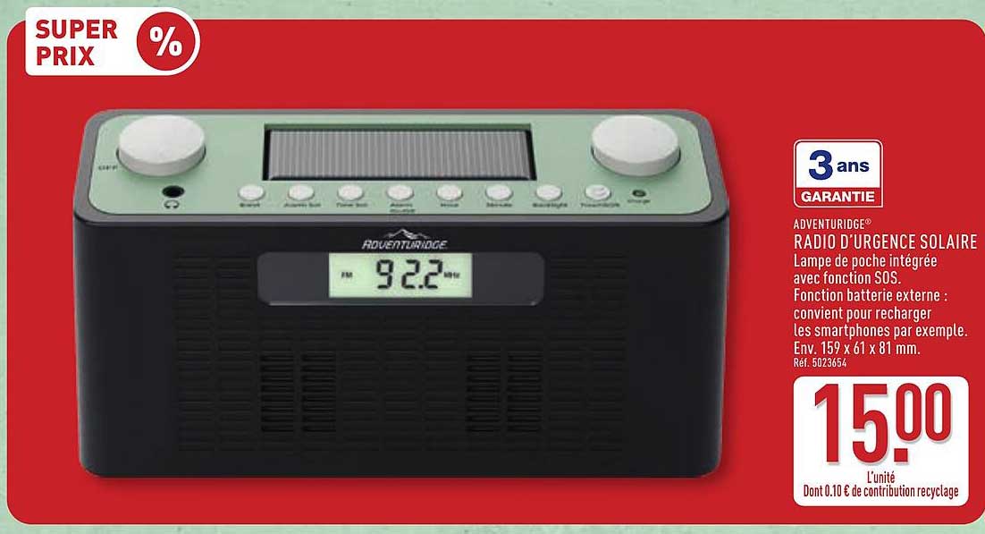 RADIO D’URGENCE SOLAIRE