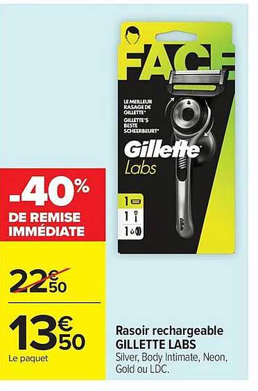 Rasoir rechargeable GILLETTE LABS