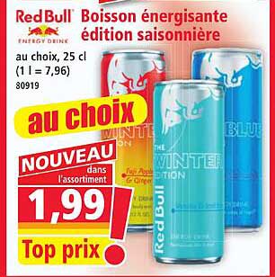 RedBull Boisson énergisante édition saisonnière