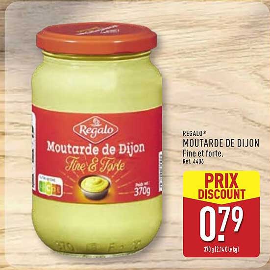 REGALO® MOUTARDE DE DIJON Fine et forte.